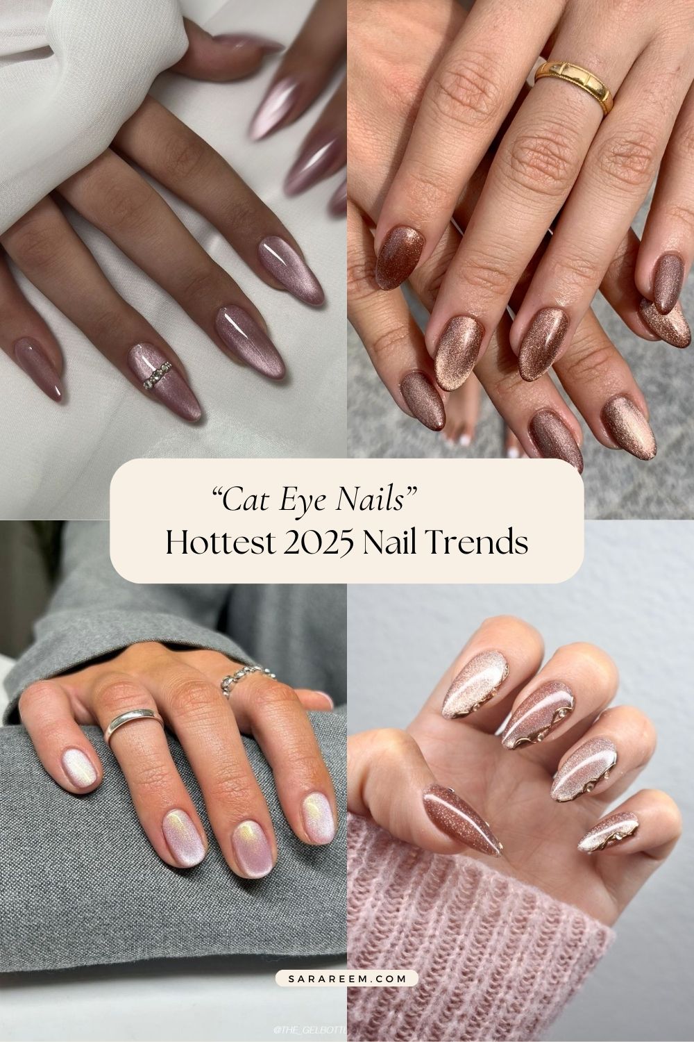 Cat Eye Nails - 2025 nail trends and nail colors