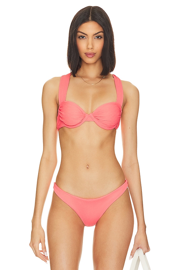 Coral pink Boamar x Revolve Lugo Top 