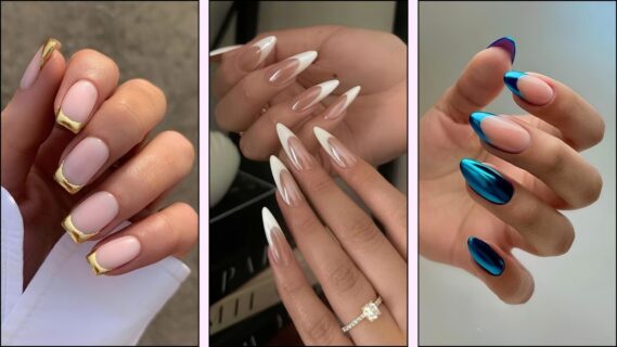 45 Chrome French Tip Nail Designs That Are Sleek and Trendy