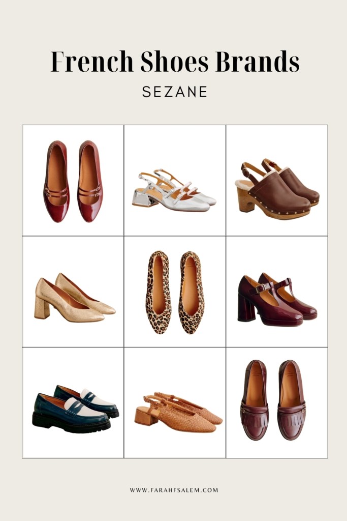 french brands shoes, sezane shoes