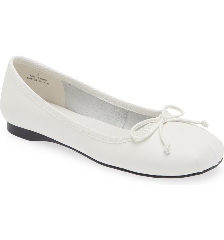 White Jeffrey Campbell Tutu Ballet Flat 