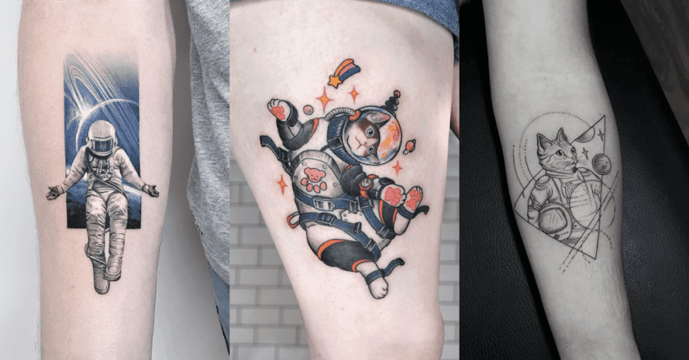 40 Stunning Astronaut Tattoo Designs For Men And Women