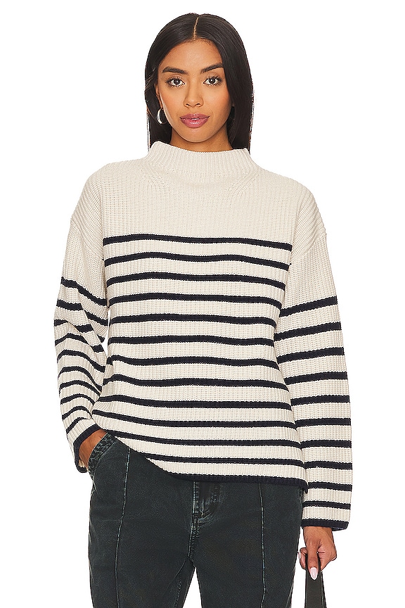 White and black Rails Claudia Sweater 