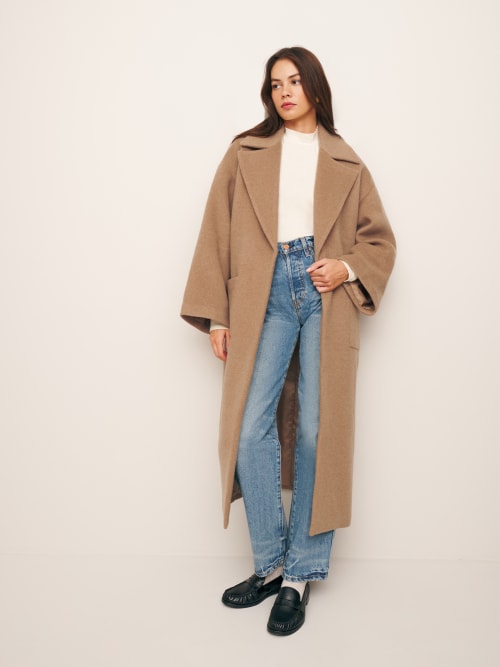 Camel Reformation Sierra Oversized Coat 