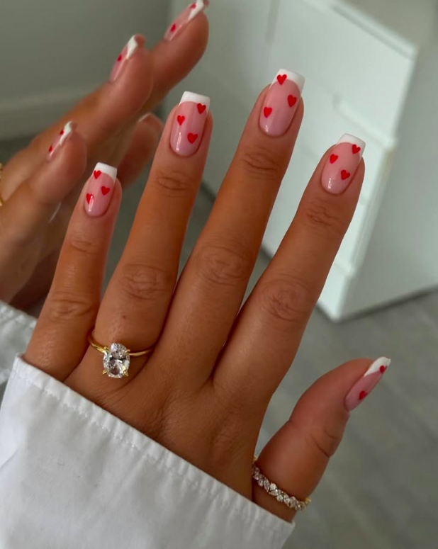 valentines day nails, valentines nails,  valentines day nails 2025, valentine's day nails, valentines day nails designs, valentines day nail acrylic, valentines day nails ideas, valentines day nails square, valentines day nails red, heart nails