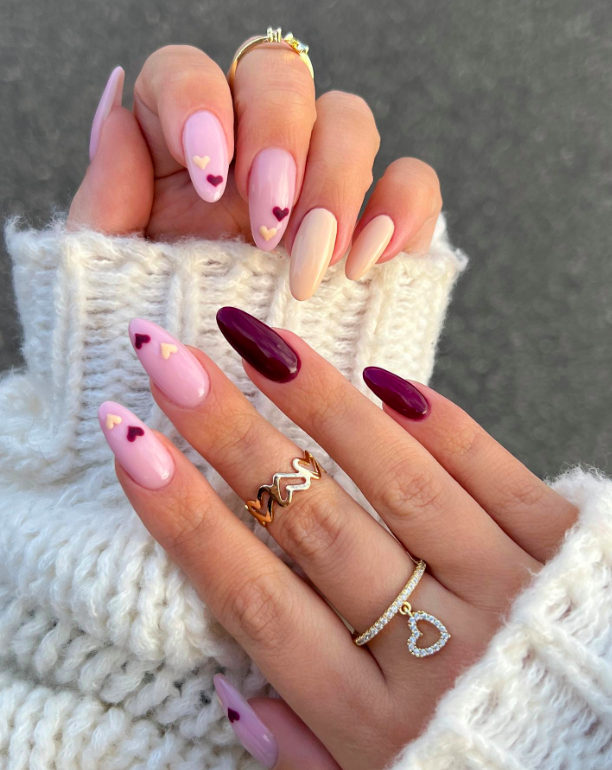 valentines day nails, valentines nails,  valentines day nails 2025, valentine's day nails, valentines day nails designs, valentines day nail acrylic, valentines day nails ideas, valentines day nails almond, valentines day nails burgundy