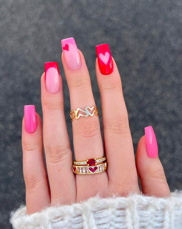 valentines day nails, valentines nails, valentines day nails 2025, valentine's day nails, valentines day nails designs, valentines day nail acrylic, valentines day nails ideas, valentines day nails square, valentines day nails pink, heart nails