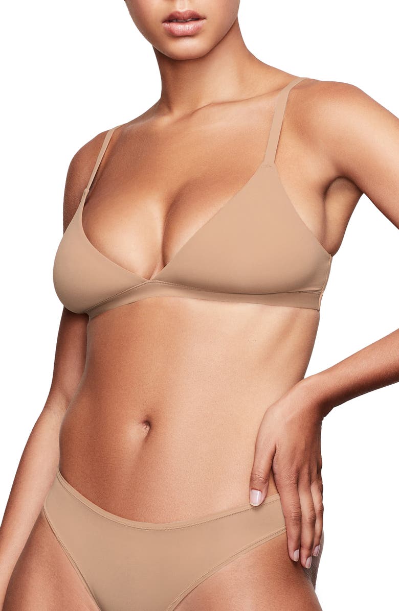 Beige-nude Skims Fits Everybody Triangle Bralette 