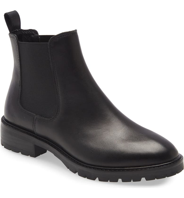 Black Steve Madden Leopold Chelsea Boot 