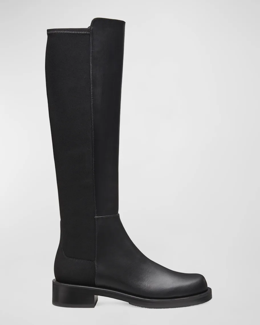 Black Stuart Weitzman Half 'N Half Bold Boots 