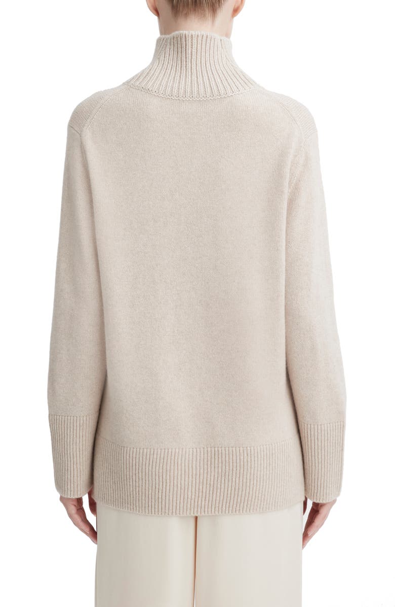 Ivory Vince Wool & Cashmere Turtleneck Tunic Sweater 