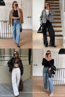 19+ Ways To Style Wide Leg Jeans in 2025