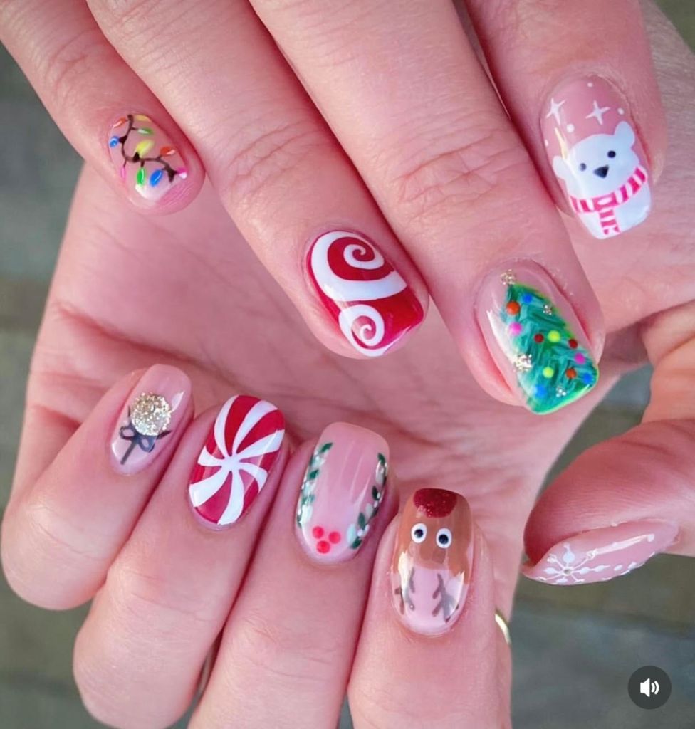 christmas nail art