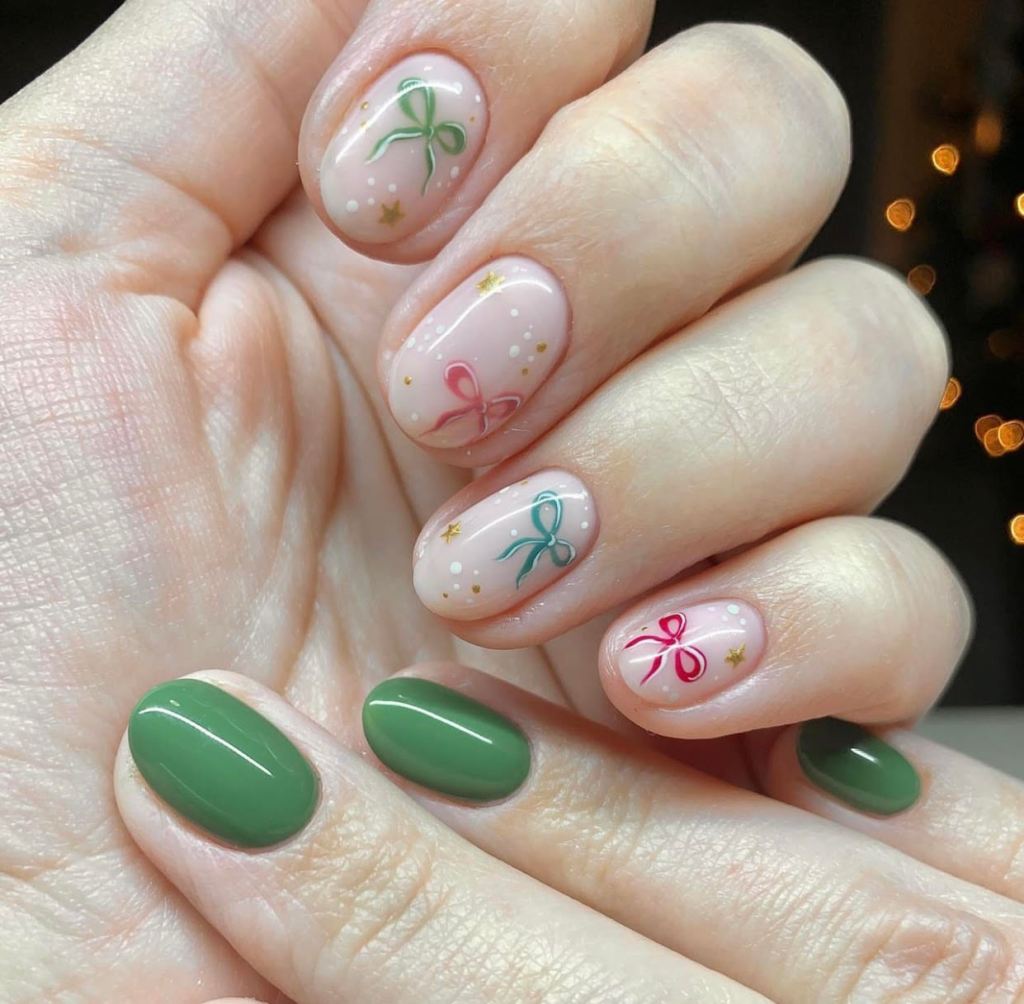 christmas nail ideas for short nails