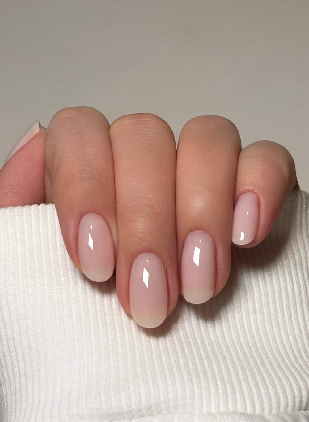 short nude soap nails